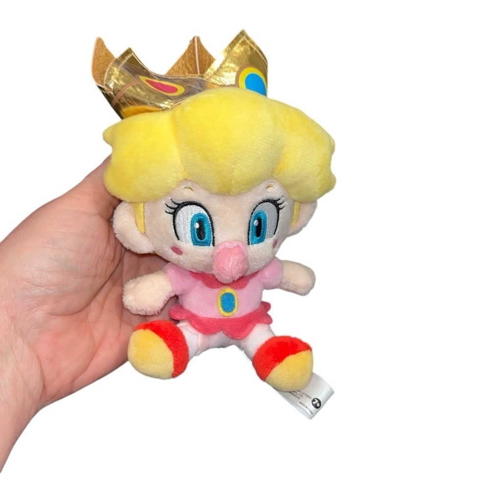 Sanei Super Mario ALL STAR COLLECTION Plush Doll Baby Peach 5”